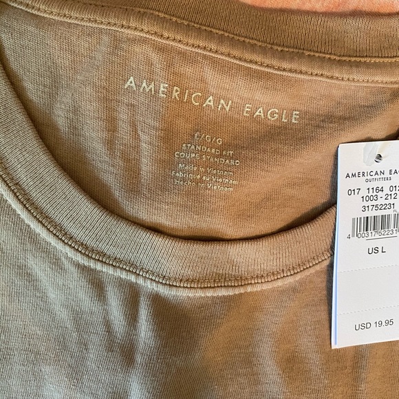 NWT AMERICAN EAGLE basic tan tee shirt - Picture 2 of 5